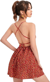 71-Women's Floral Fit & Flare Sundress